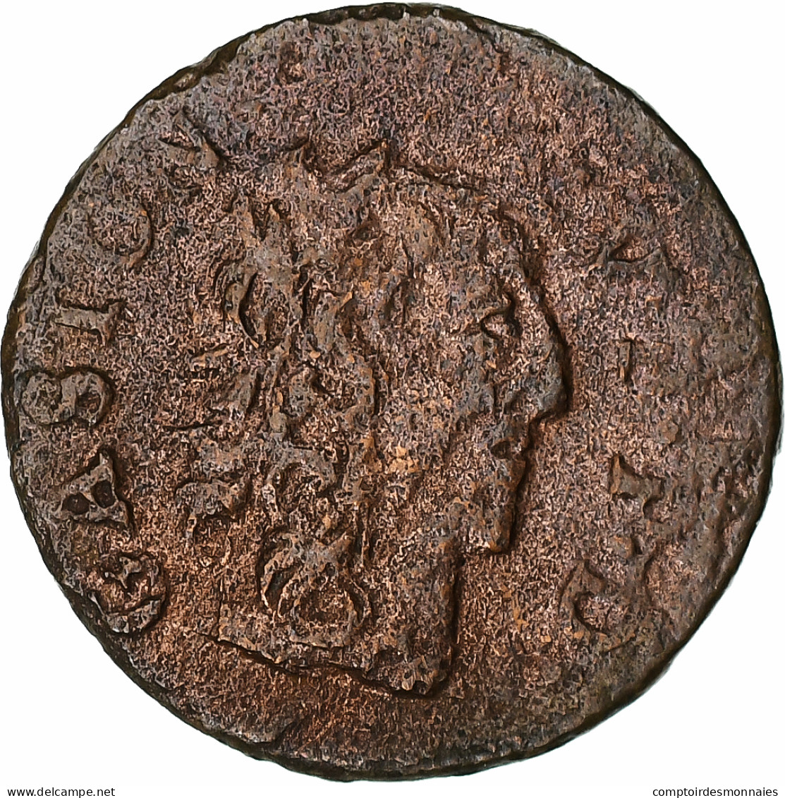 France, DOMBES, Gaston D'Orléans, Denier Tournois, 1650, Trévoux, TB+, Cuivre - Autres & Non Classés