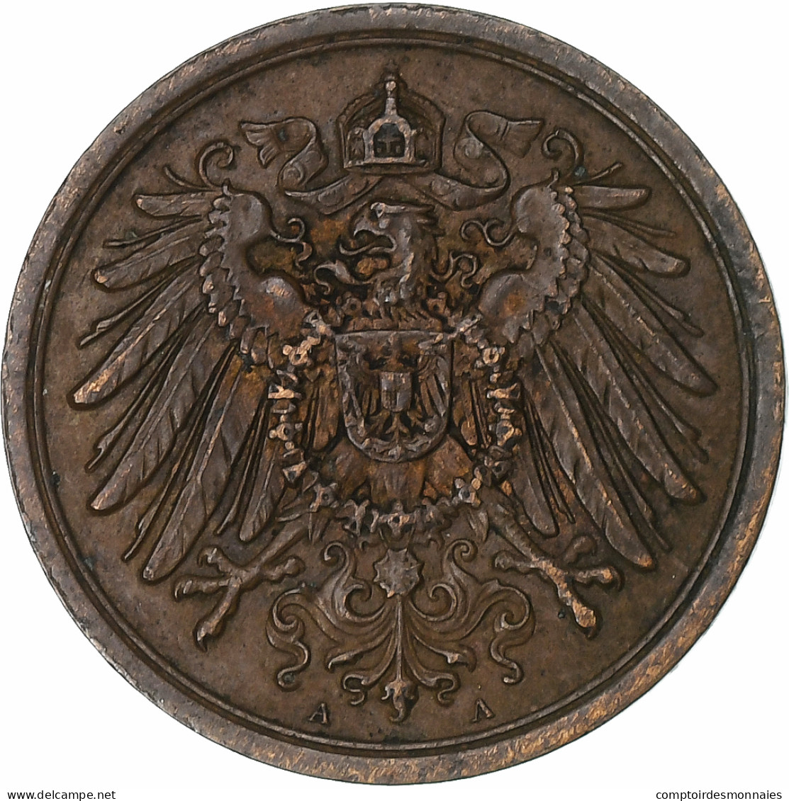 Empire Allemand, Wilhelm II, 2 Pfennig, 1913, Berlin, TTB, Cuivre, KM:16 - 2 Pfennig