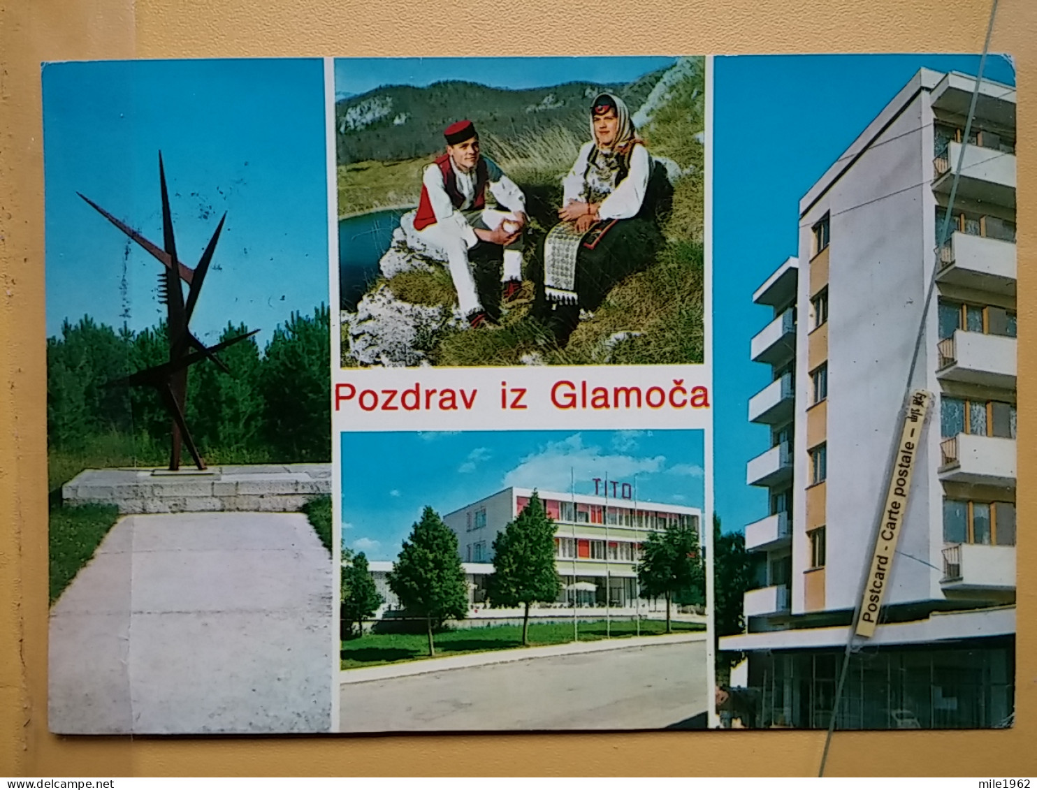 KOV 319-2 - GLAMOC, Bosnia And Herzegovina, Monument, National Costume - Bosnien-Herzegowina