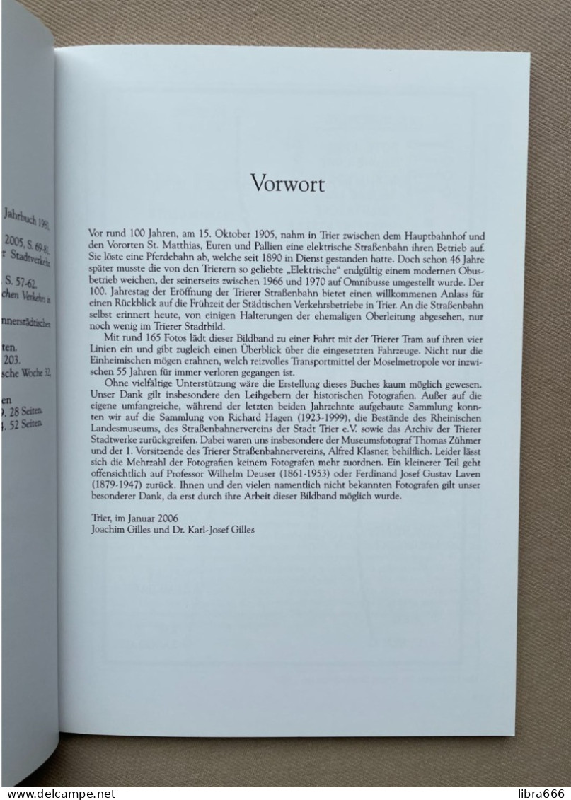 Die Trierer Straßenbahnen (1890-1951) - Joachim Und Karl-Josef Gilles 2006 - 95 Pp - 23,5 X 16,5 Cm - Sutton Verlag GmbH - Transports