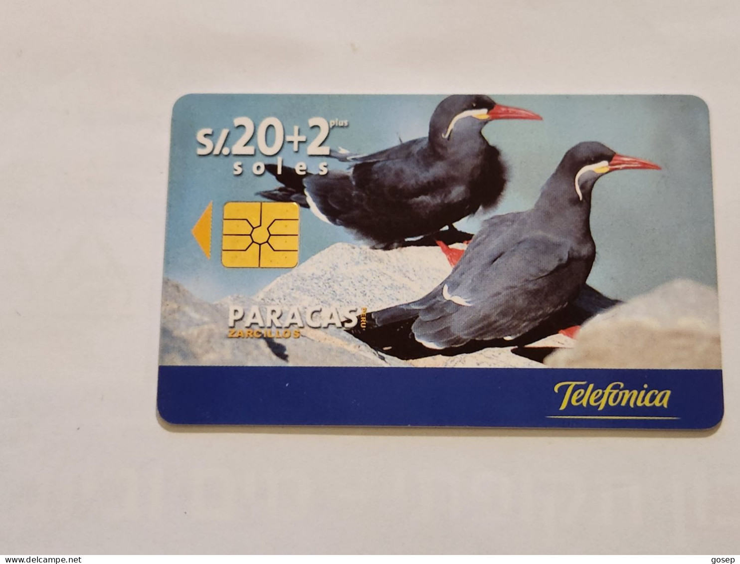 PERU-(PER-TE-CHF-57Aa)- Paracas-Pareja De Zarcillos(81)(20+2SOLES)(S2202363187)(tirage-50.000)-card+1cars Prepiad,free - Peru