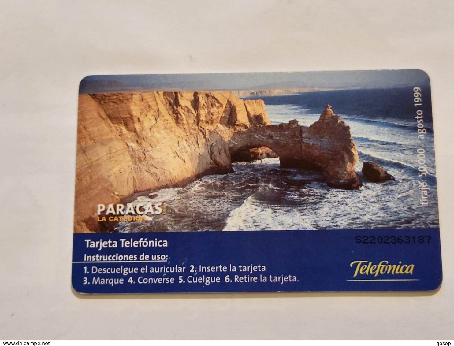 PERU-(PER-TE-CHF-57Aa)- Paracas-Pareja De Zarcillos(81)(20+2SOLES)(S2202363187)(tirage-50.000)-card+1cars Prepiad,free - Pérou