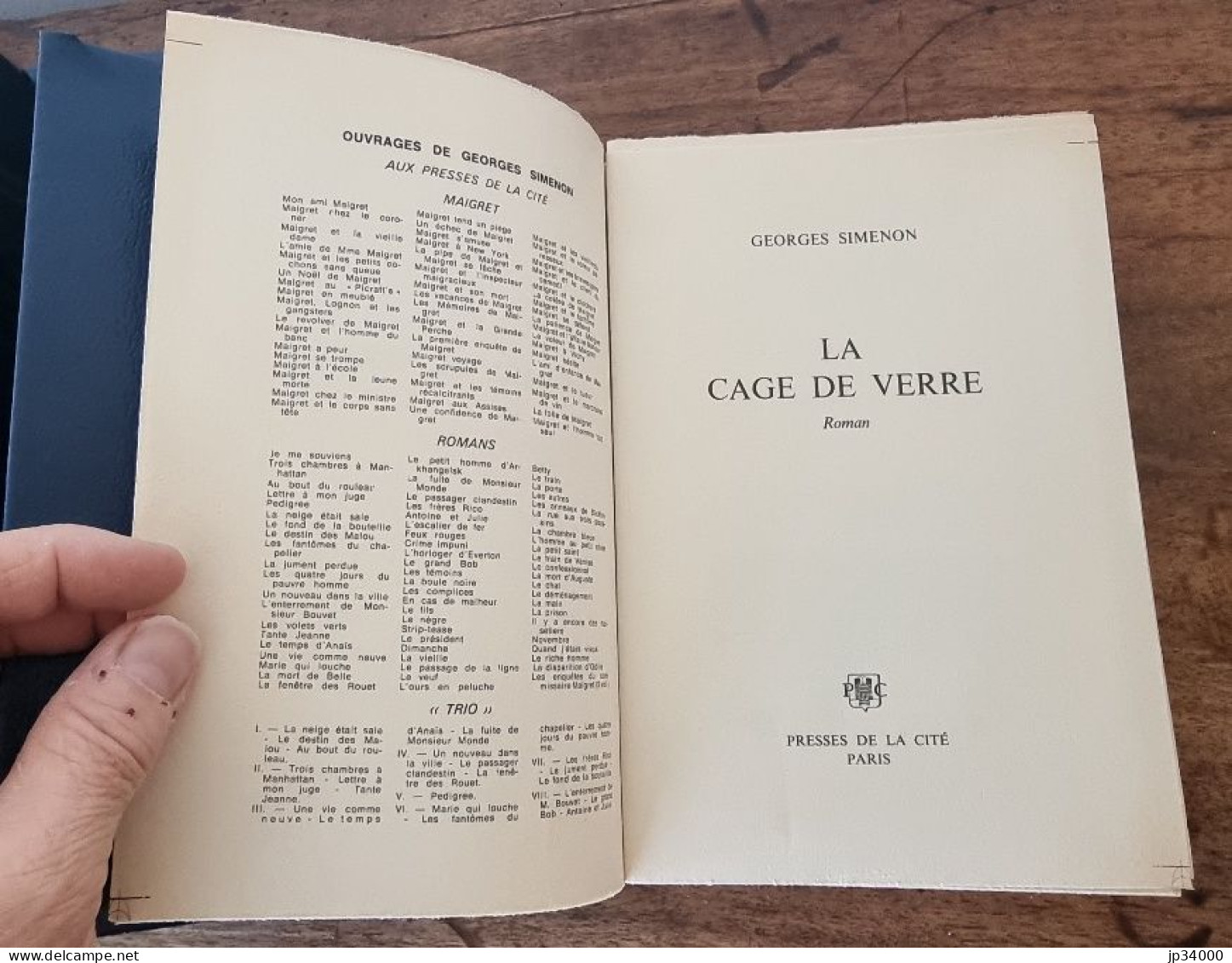 Georges SIMENON. La Cage De Verre. Edition Originale. N°97/110 Exemplaires - Presses De La Cité