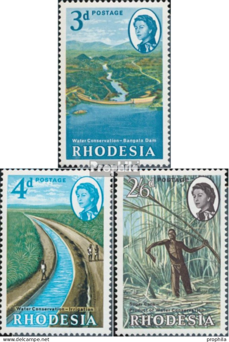 Rhodesien 4-6 (kompl.Ausg.) Postfrisch 1965 Wasserwirtschaft - Rhodésie (1964-1980)