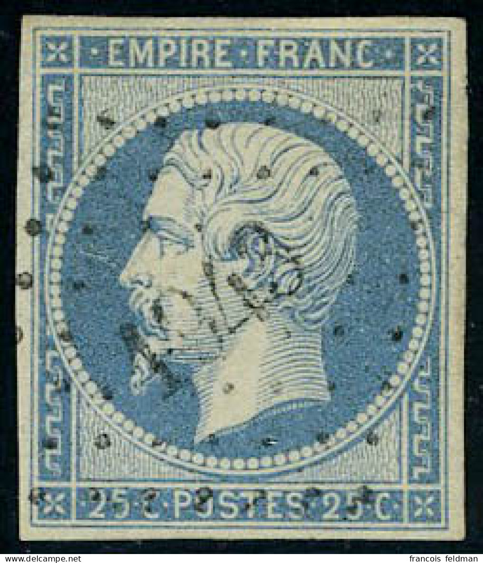 Oblitéré N° 15, 25c Bleu, Oblitéré Losange PC 1943, TB - Other & Unclassified