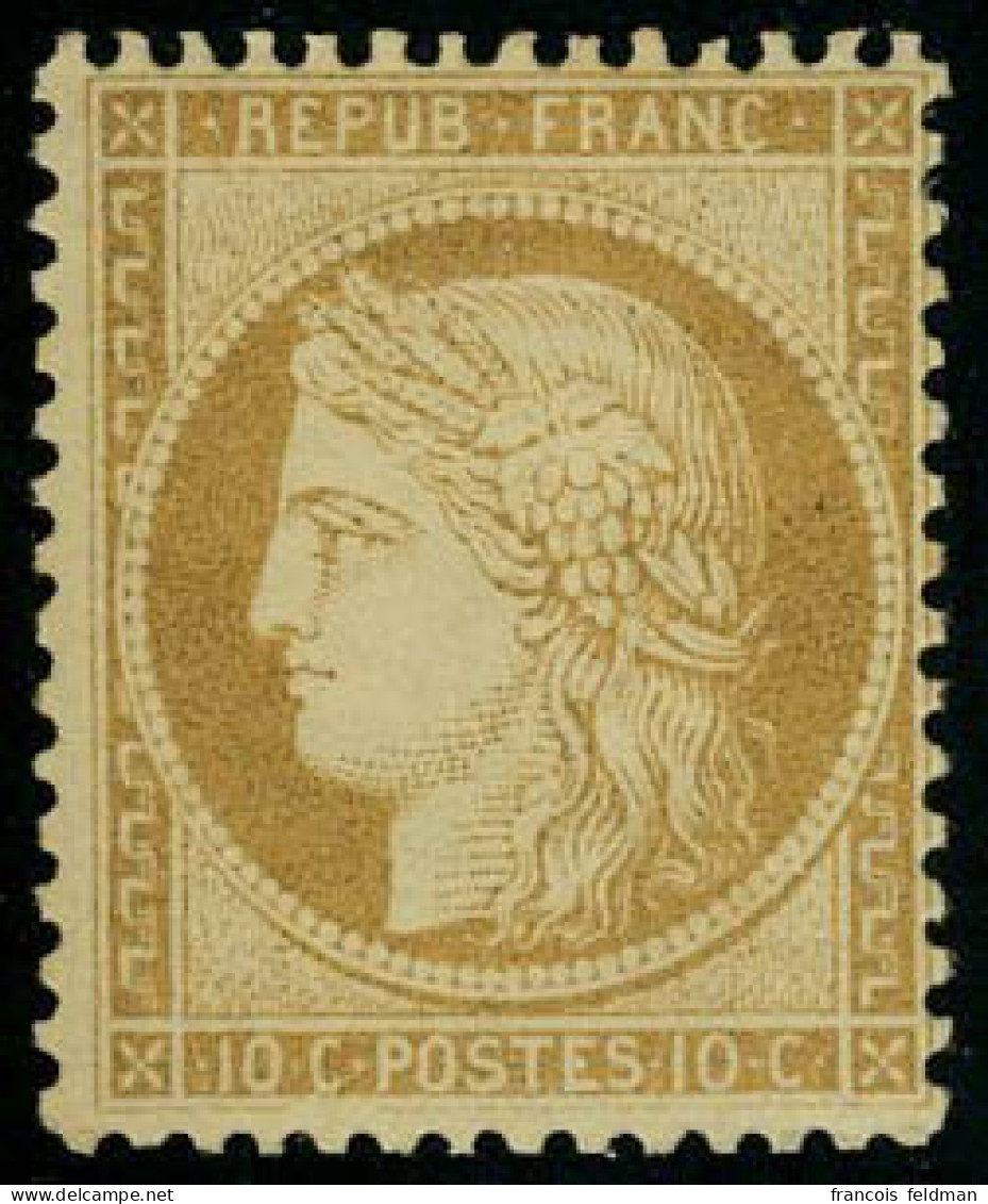 Neuf Avec Charnière N° 36, 10c Bistre-jaune, Type Siège, TB - Otros & Sin Clasificación