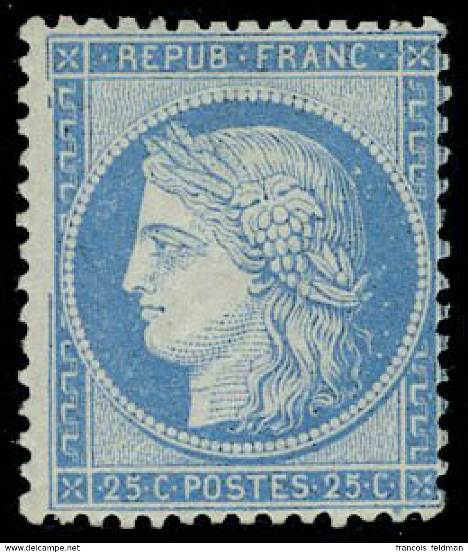 Neuf Avec Charnière N° 60B, 25c Bleu Type II, T.B. Rare - Otros & Sin Clasificación