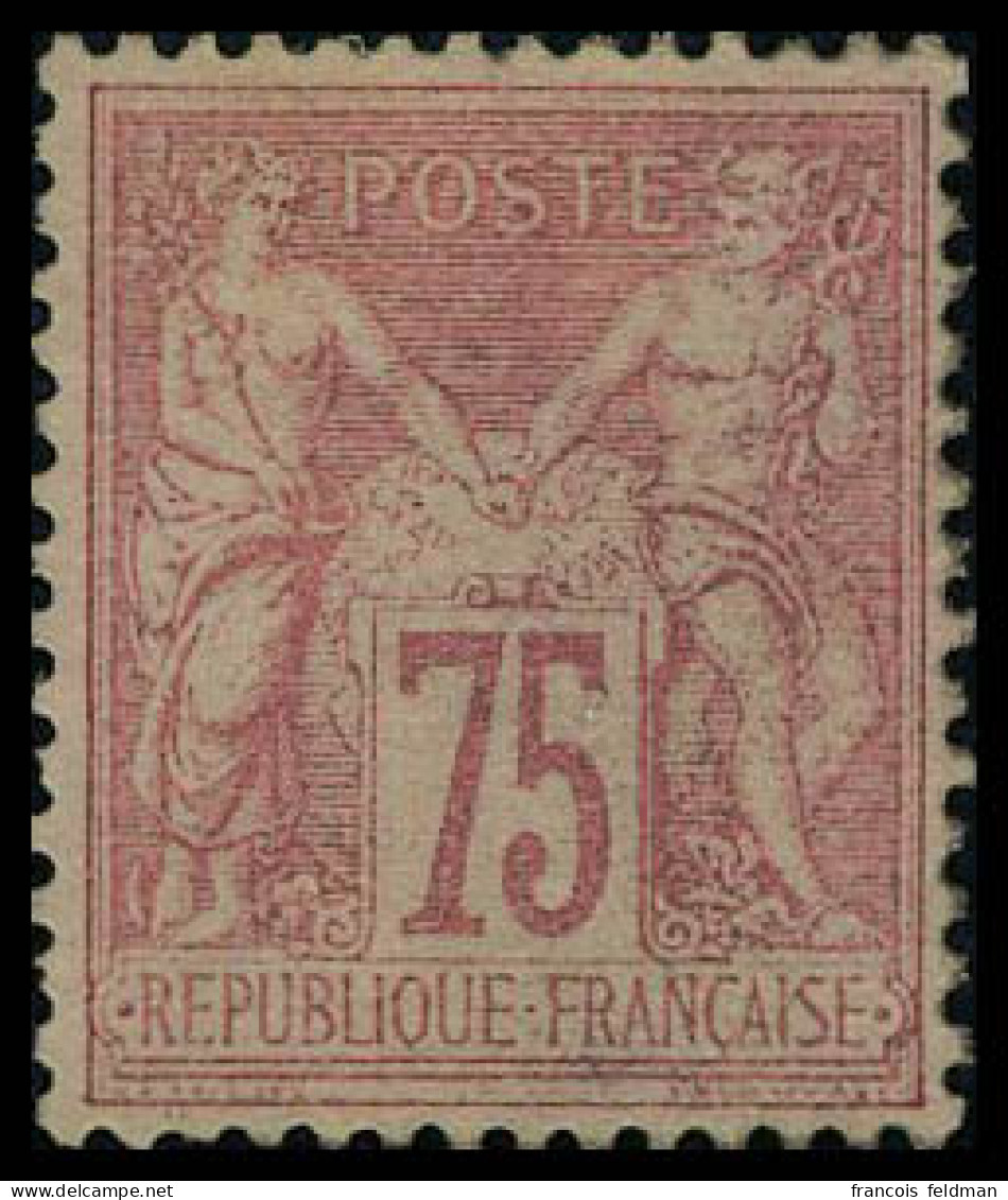 Neuf Avec Charnière N° 81, 75c Rose, Bon Centrage, TB, Signé BRUN - Autres & Non Classés