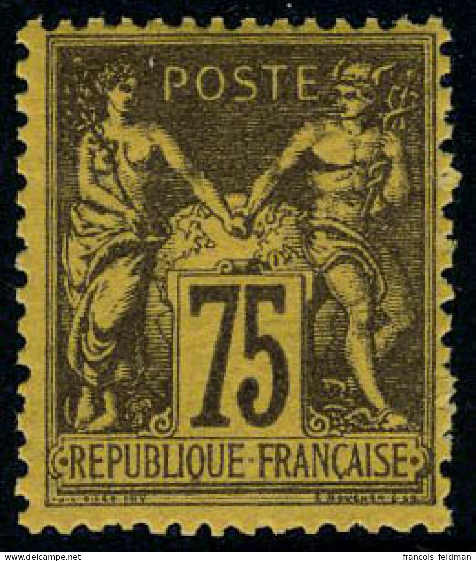 Neuf Avec Charnière N° 99, 75c Violet Sur Orange, Cl, TB - Otros & Sin Clasificación