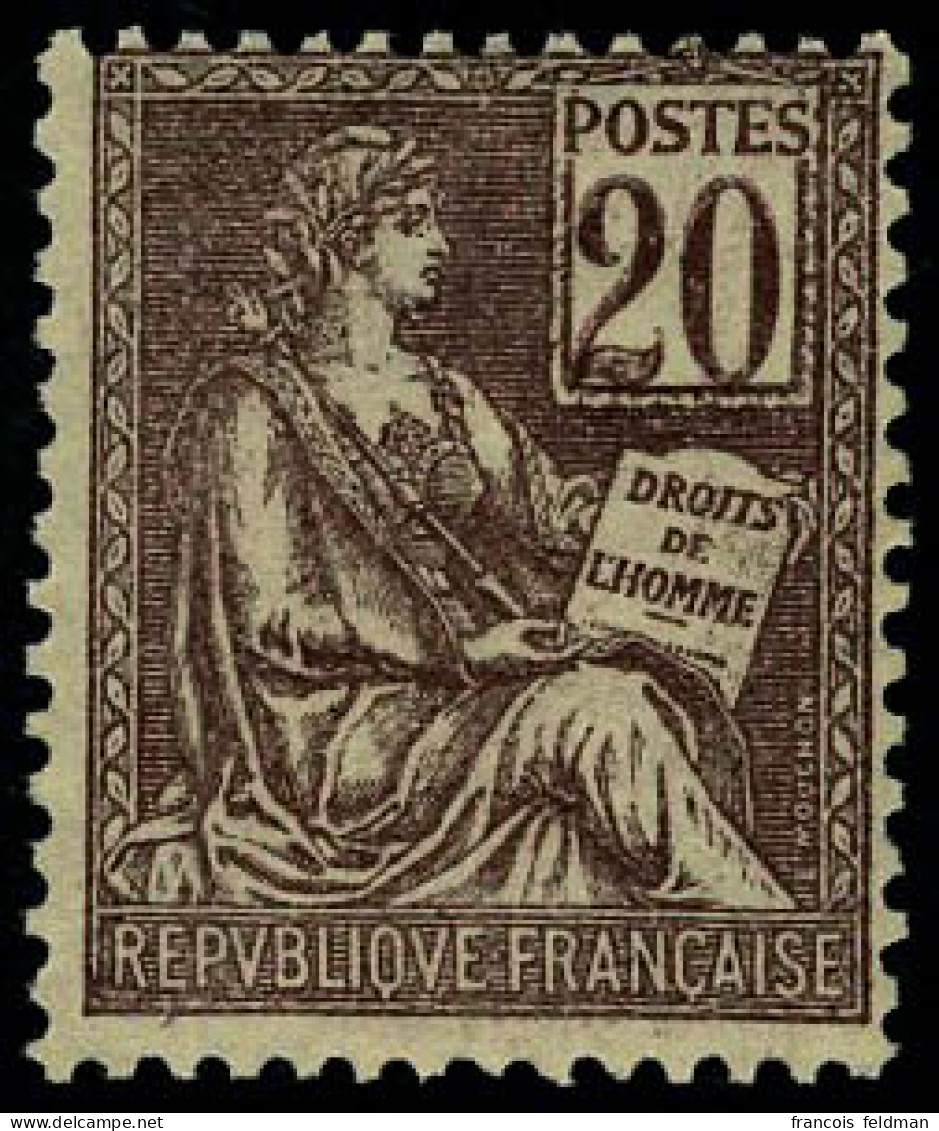 Neuf Sans Charnière N° 113, 20c Brun-lilas, TB - Otros & Sin Clasificación