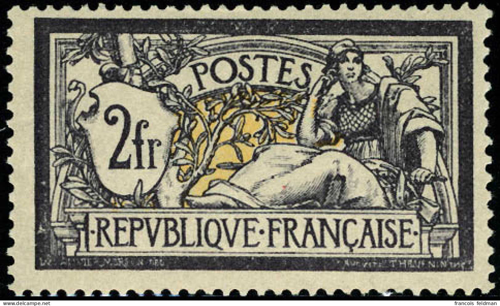 Neuf Sans Charnière N° 122. 2f Merson Violet Et Jaune, Très Frais, Bon Centrage, T.B. Signé A Brun + Certificat The Phil - Autres & Non Classés