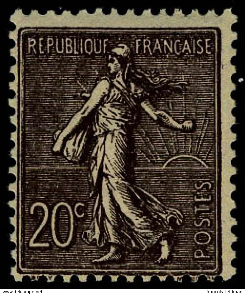 Neuf Sans Charnière N° 131, 131a, Les 2 Nuances Du 20c Semeuse Lignée, T.B. - Otros & Sin Clasificación