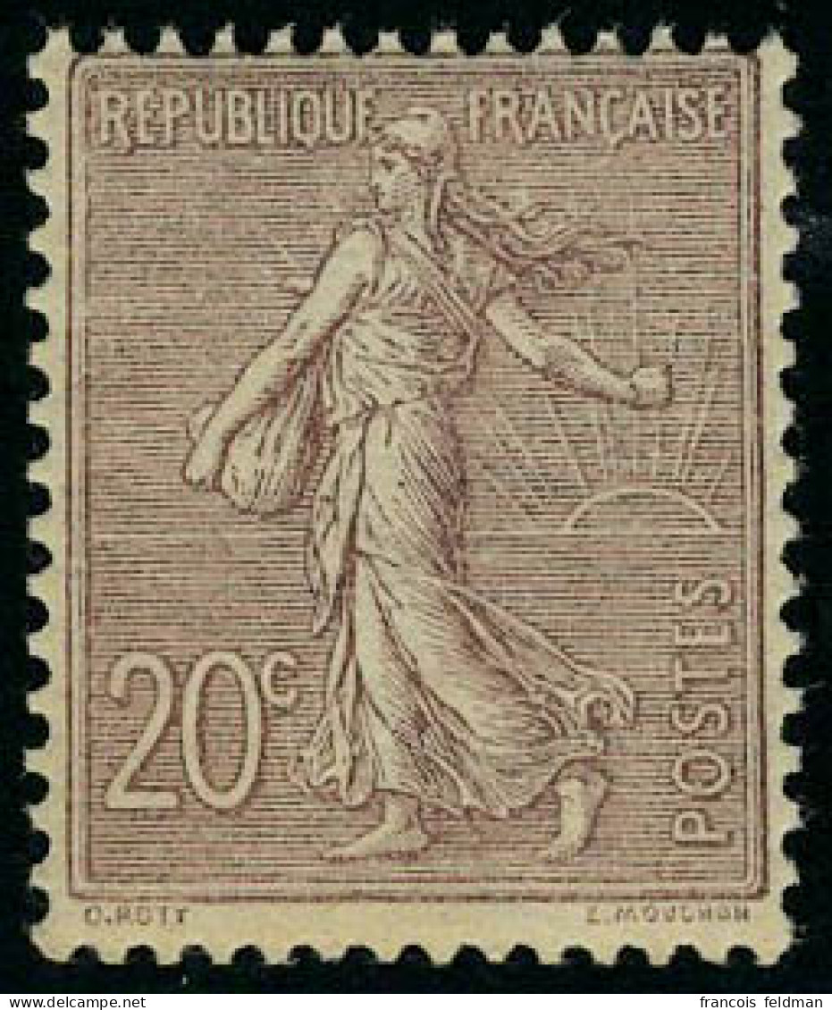 Neuf Sans Charnière N° 131, 20c Brun-lilas, TB - Other & Unclassified