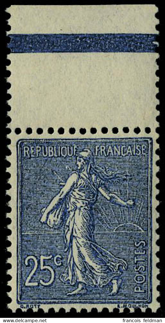 Neuf Sans Charnière N° 132a, 25c Bleu Foncé, Bdf, Bon Centrage, T.B. - Sonstige & Ohne Zuordnung