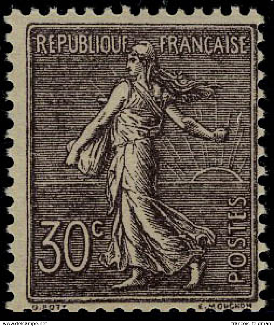 Neuf Sans Charnière N° 133a, 30c Violet Foncé, T.B. Signé Roumet - Otros & Sin Clasificación