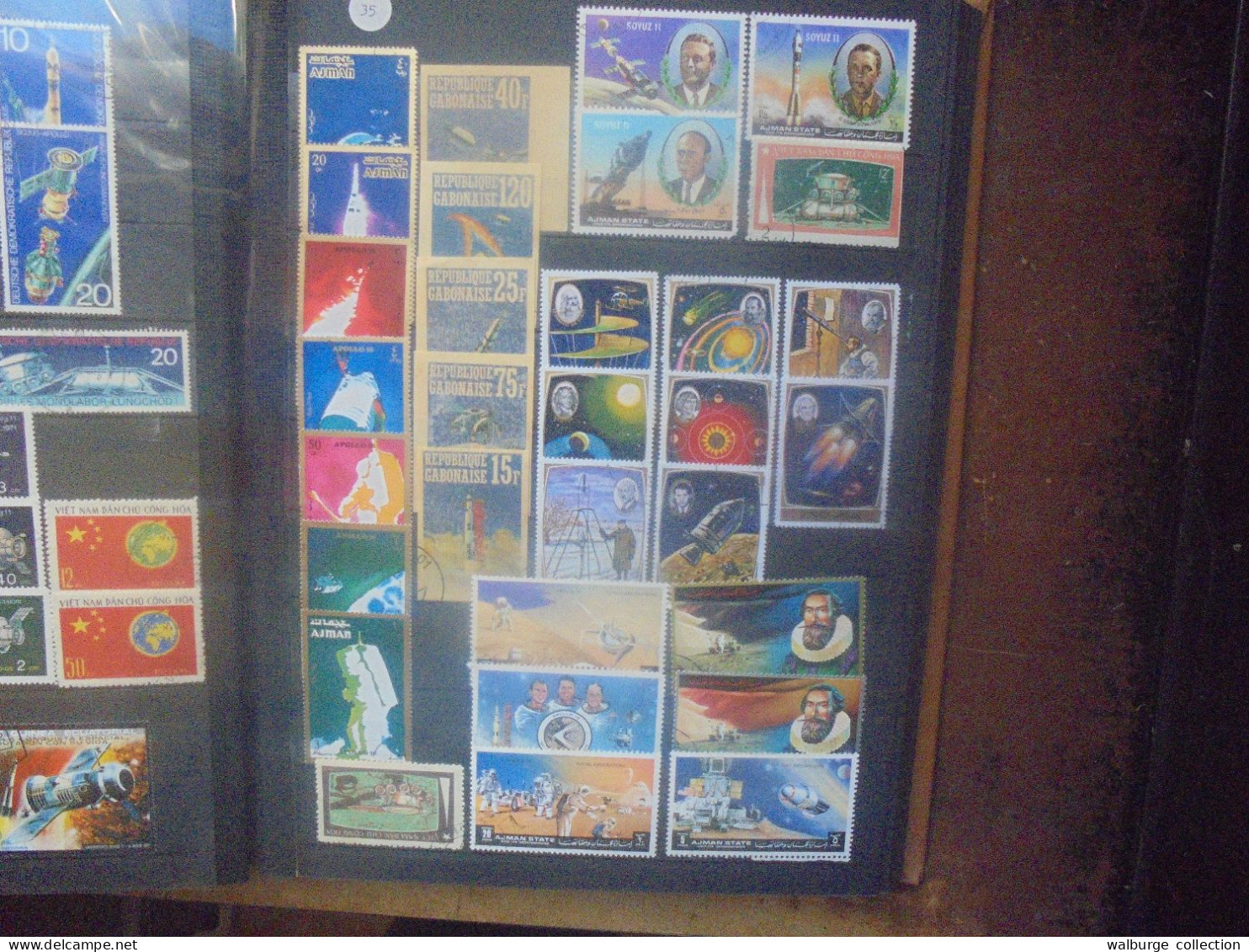 THEME ESPACE-COSMOS SUPERBE ALBUM TIMBRES+BLOCS. A SAISIR ! (4299) 2 KILOS 200 (PAS D'OFFRES INFERIEURES !!!)