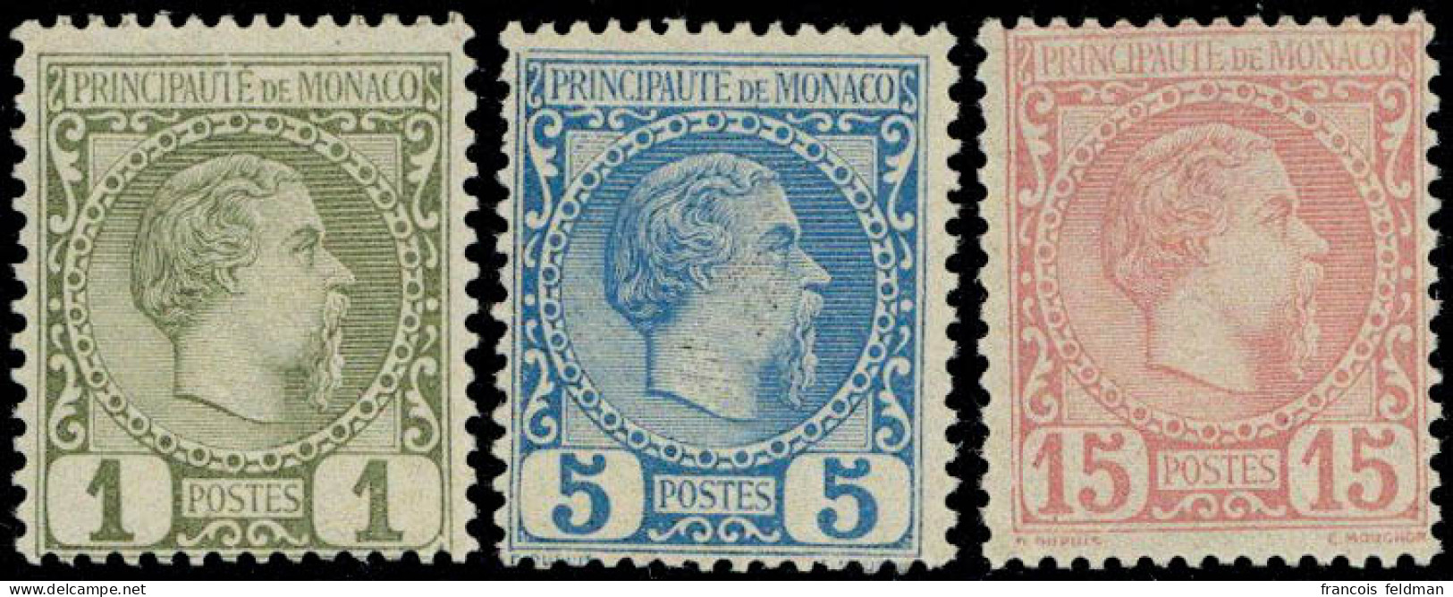 Neuf Sans Charnière N° 1+3+5, 1, 5 Et 10c CHARLES III, TB - Photo WEB - Sonstige & Ohne Zuordnung