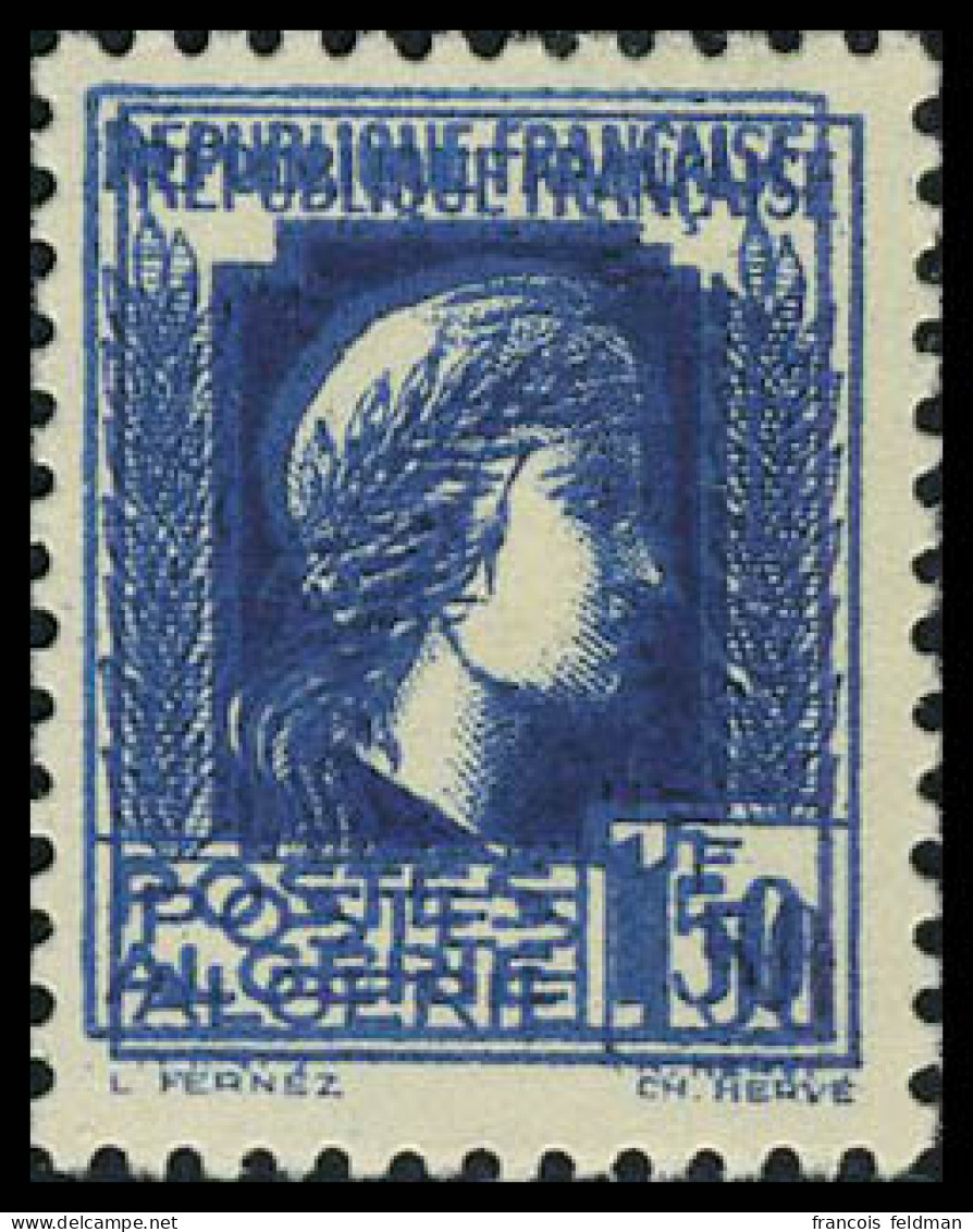 Neuf Sans Charnière N° 214a, 1.50 Bleu Cérès Double Impression, TB - Autres & Non Classés