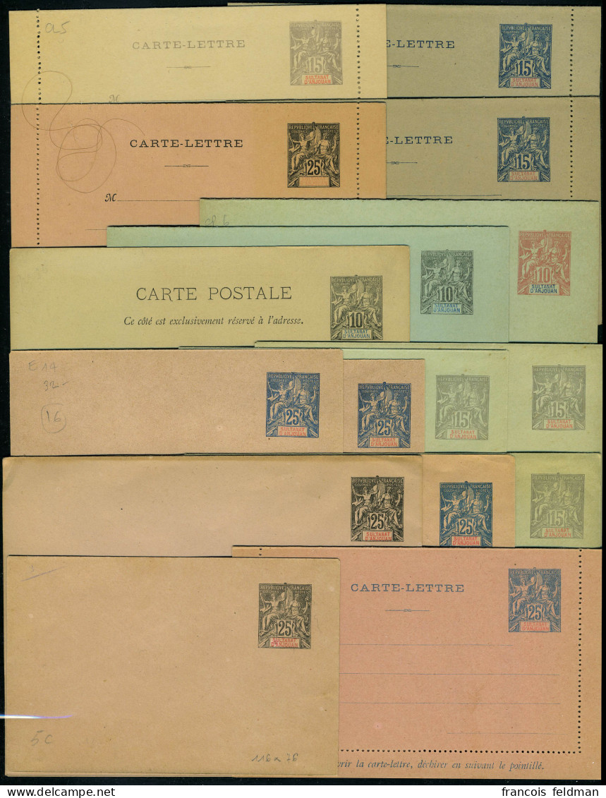 Lettre Collection De 16 ENTIERS POSTAUX - Photo WEB - Other & Unclassified