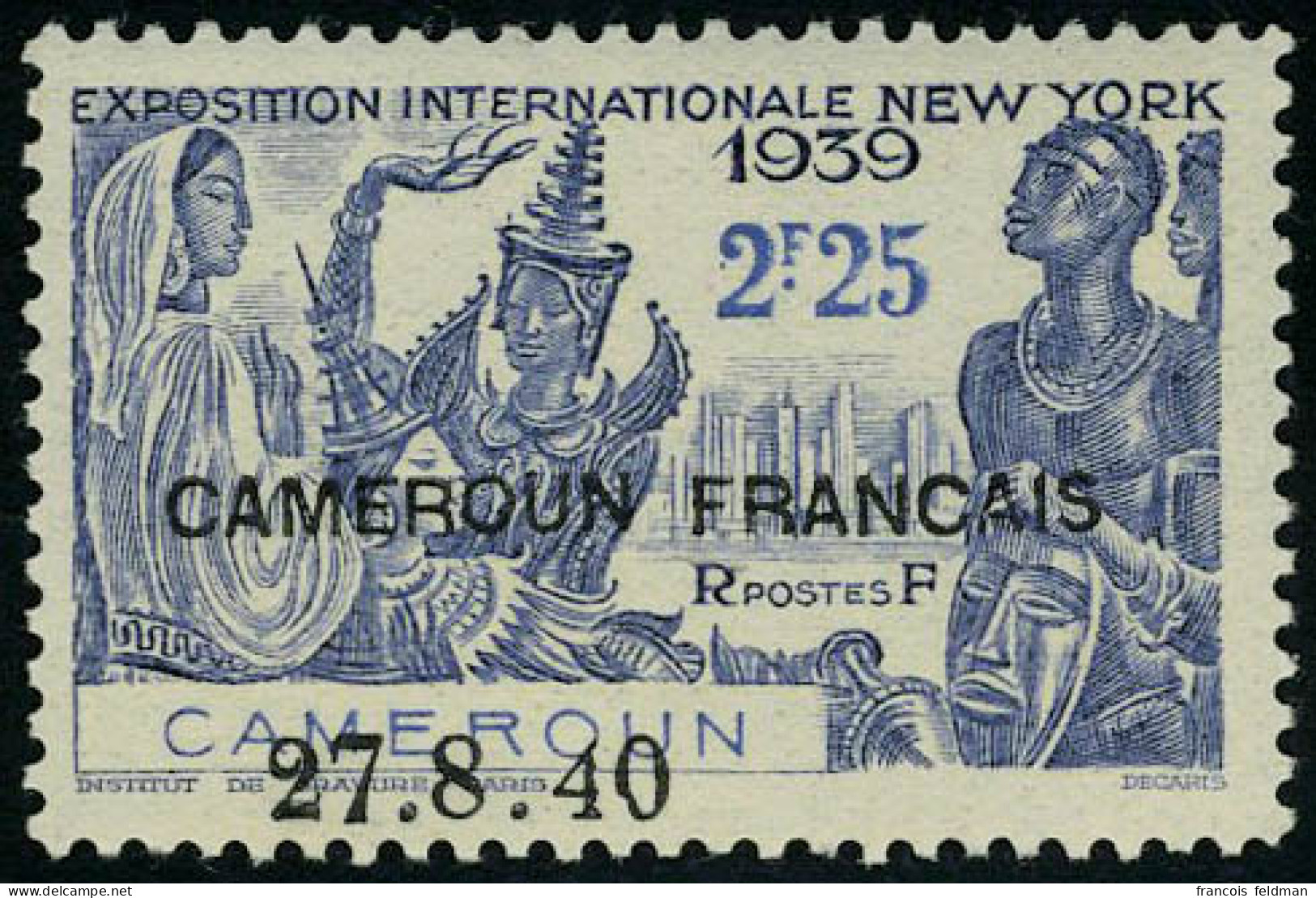 Neuf Sans Charnière N° 207b, 2F25 Expo New-York, Variété 4 Fermé, TB - Autres & Non Classés