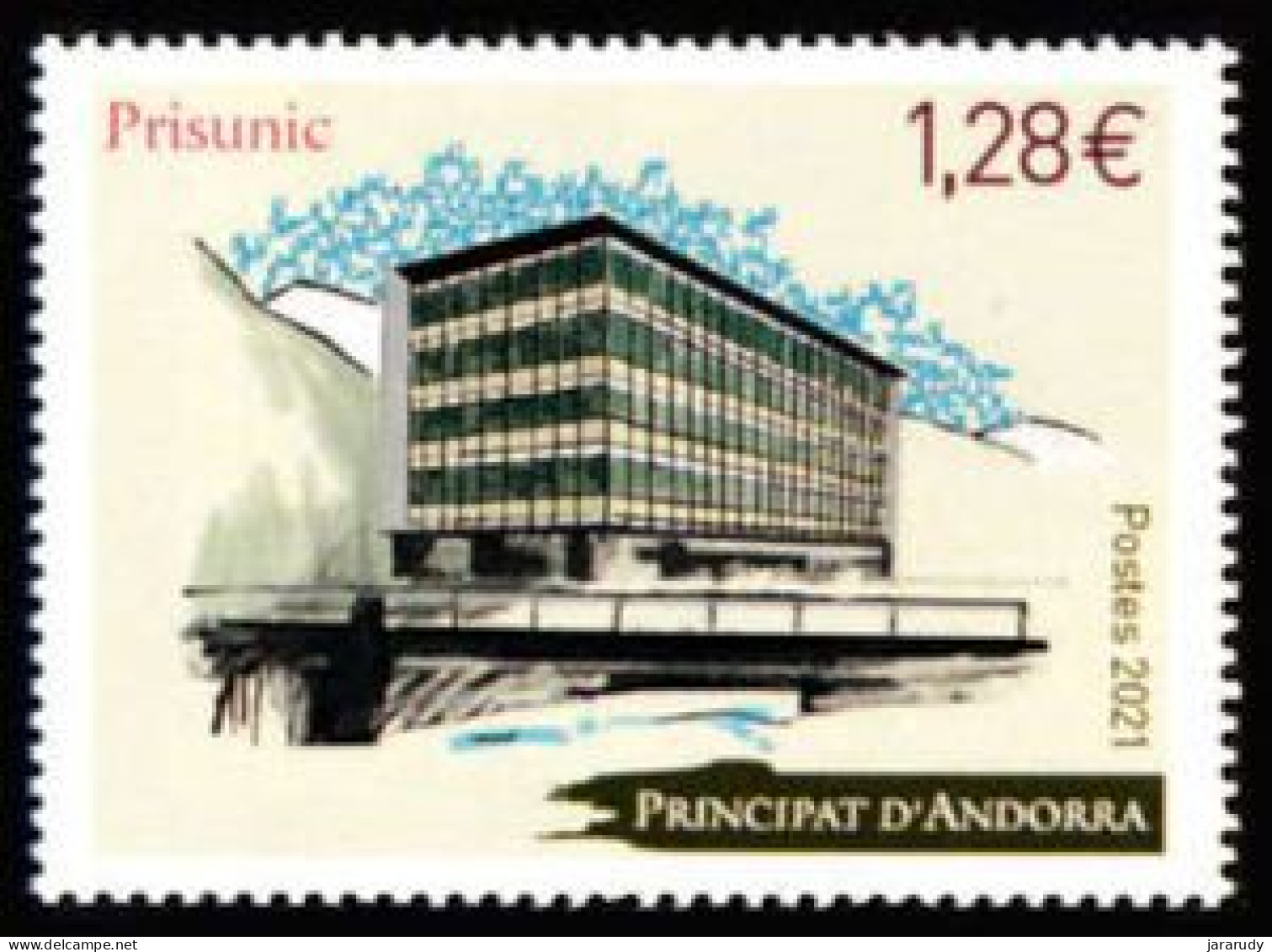 ANDORRA FRANCESA EDIFICIOS 2021 Yv 857 MNH - Neufs