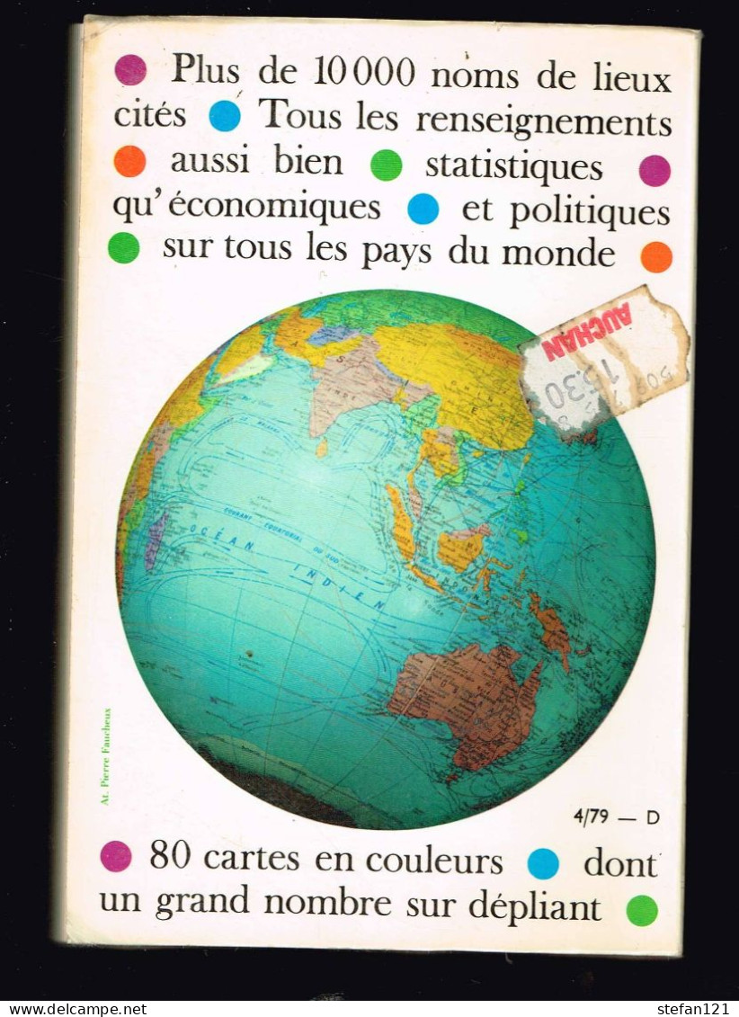 Atlas De Poche - 80 Cartes En Couleur - 1979 - 238 Pages 16,5 X 11 Cm - Woordenboeken