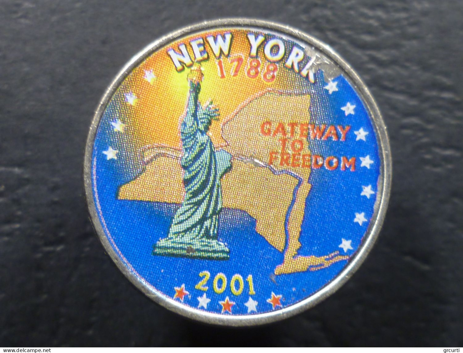 Stati Uniti - 25 Cents 2000-2001 - Lotto di 7 monete colorate