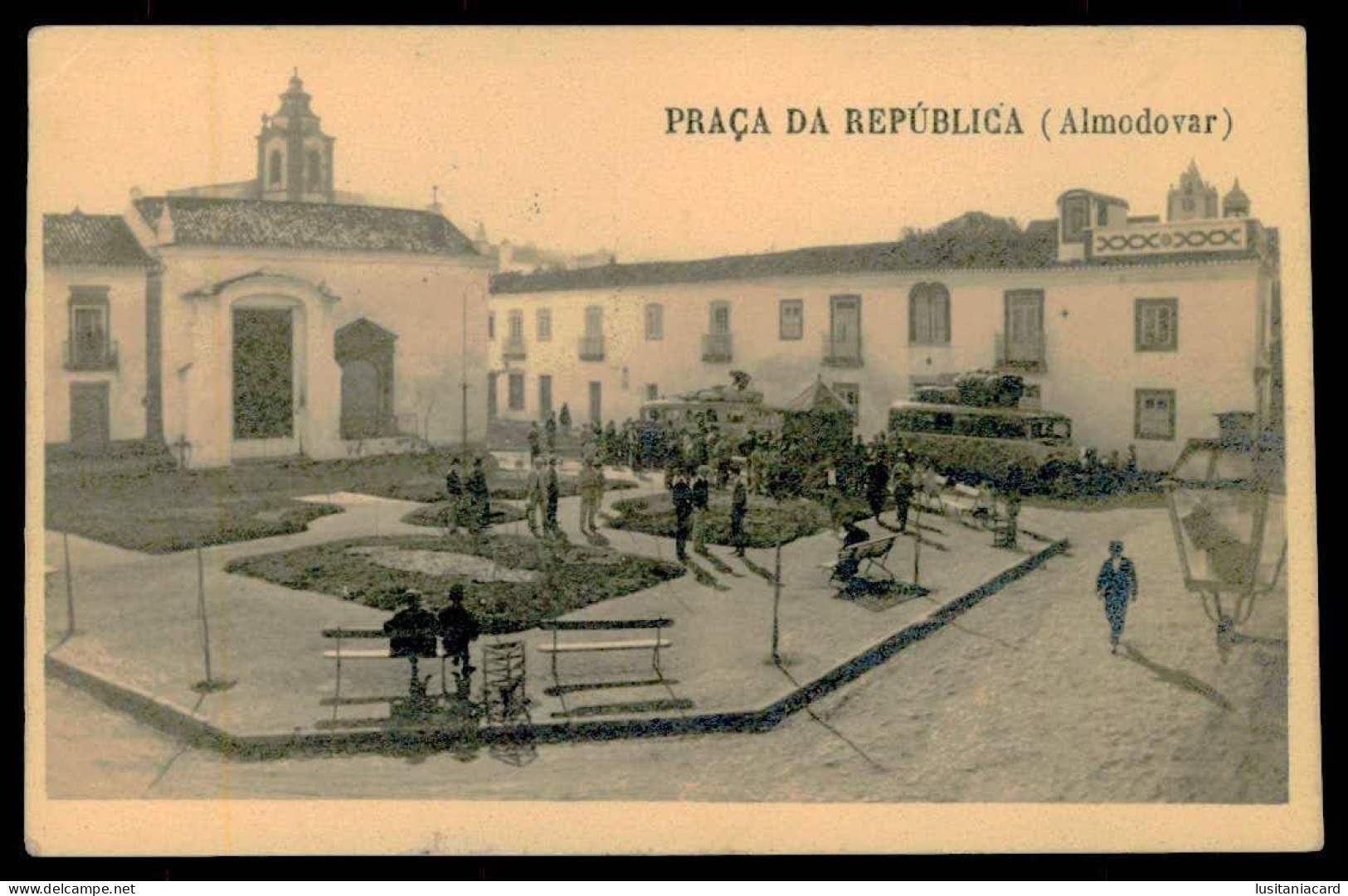 ALMODÔVAR - Praça Da Republica.( Ed. Da Barberia Martins & Coelho )   Carte Postale - Beja