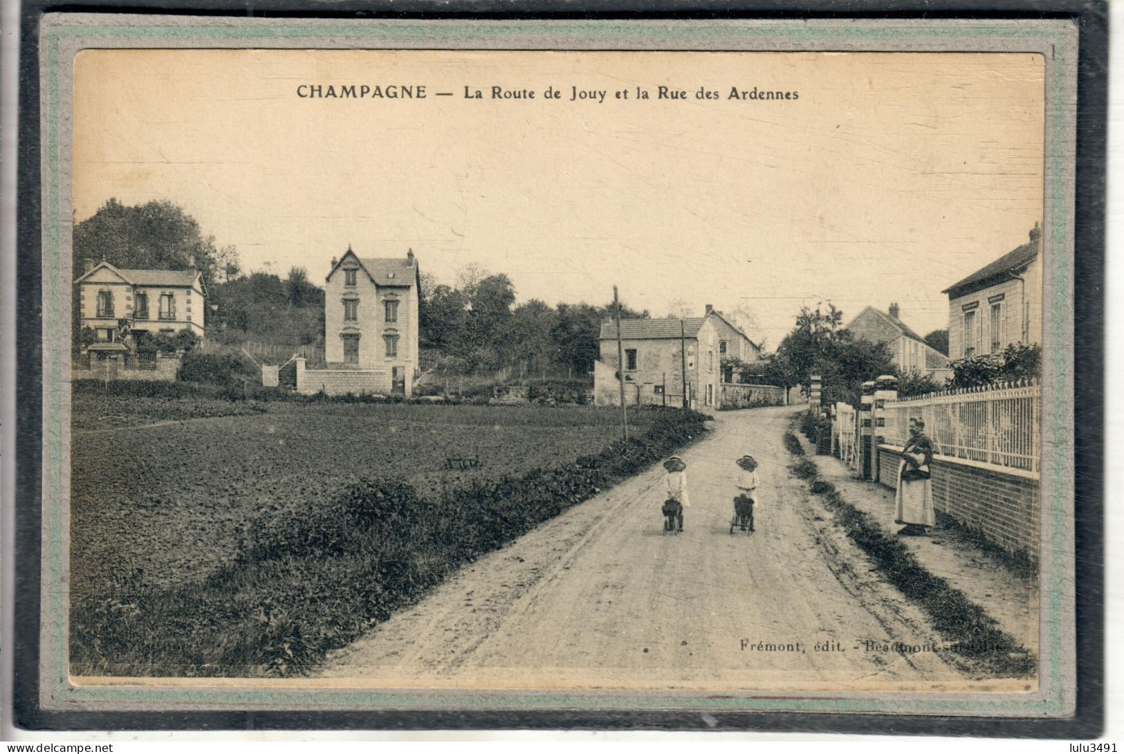 CPA (95) CHAMPAGNE - Aspect De La Route De Jouy Et De La Rue Des Ardennes Dans Les Années 20 - Champagne Sur Oise