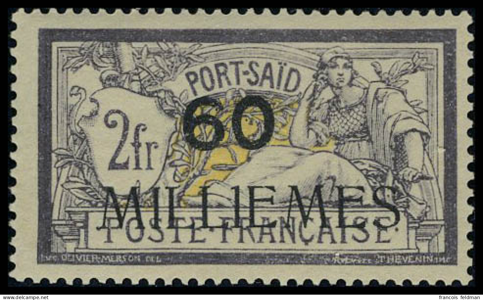 Neuf Sans Charnière N° 47c, 60 Mill1mes S/60c, TB - Other & Unclassified