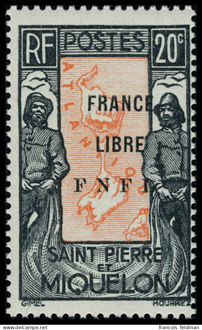 Neuf Sans Charnière N° 285, 20c France Libre, TB - Signé Calves - Other & Unclassified