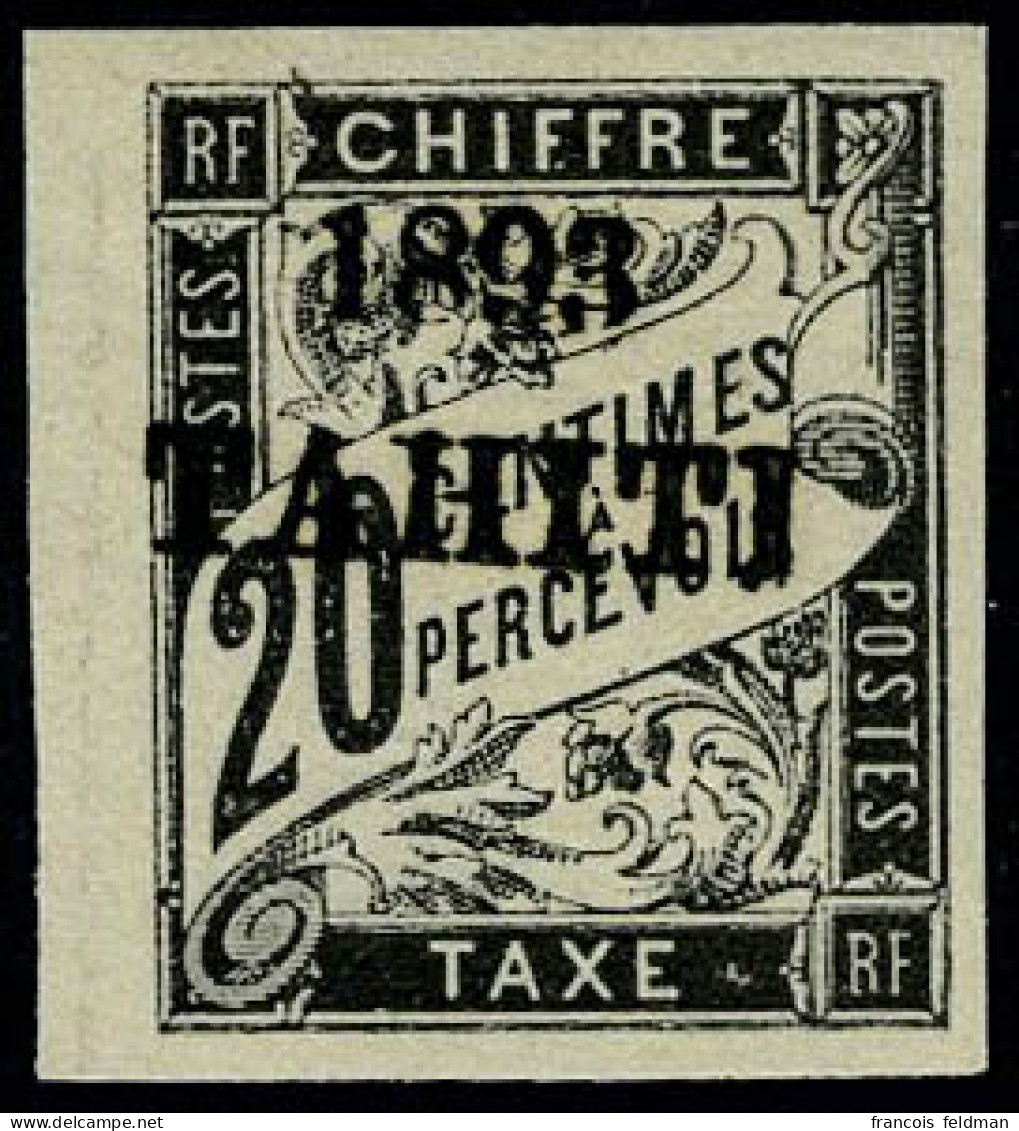 Neuf Avec Charnière N° 21, 20c Noir Bdf T.B. Signé Calves - Other & Unclassified