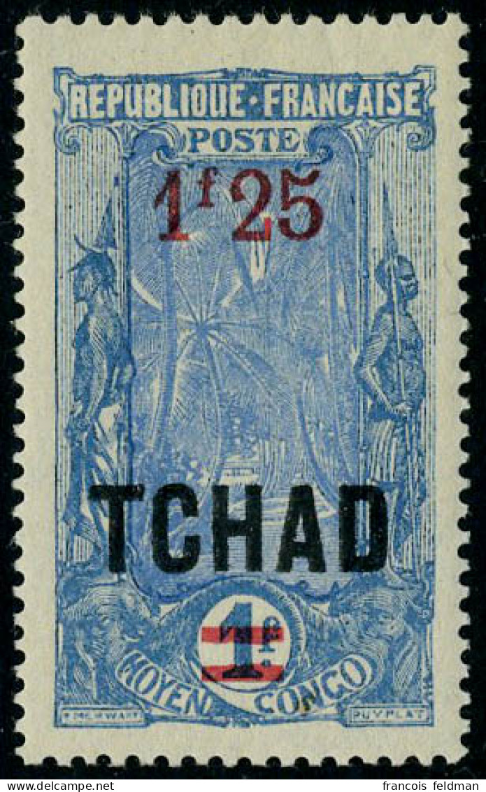 Neuf Avec Charnière N° 48a, 1f25 S/1f Bleu Sans La Surcharge AEF, TB - Sonstige & Ohne Zuordnung