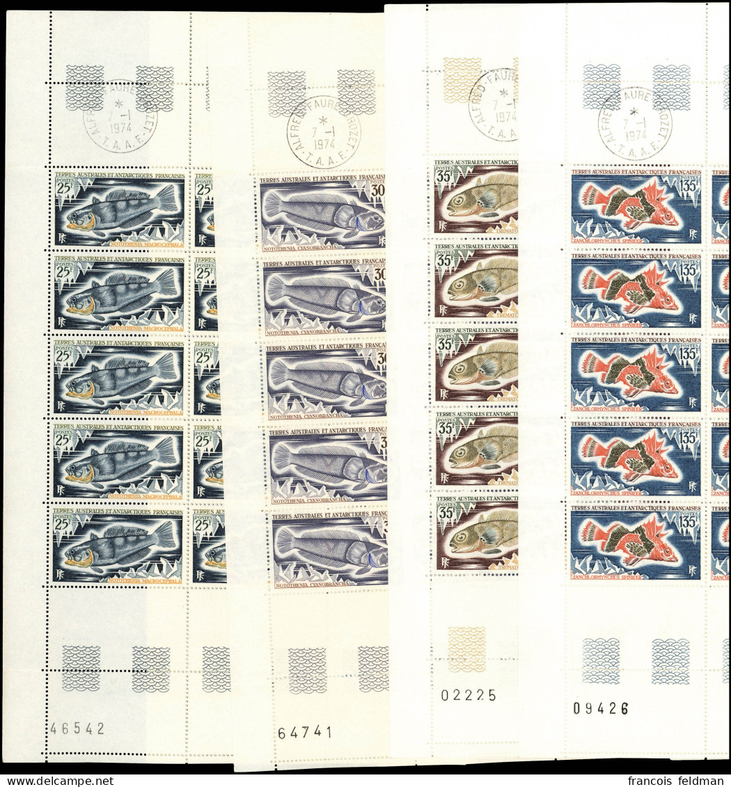 Neuf Sans Charnière N° 34/38 + 43/45, Les 2séries En Feuilles De 25 Ex., TB - Ph. WEB - Autres & Non Classés