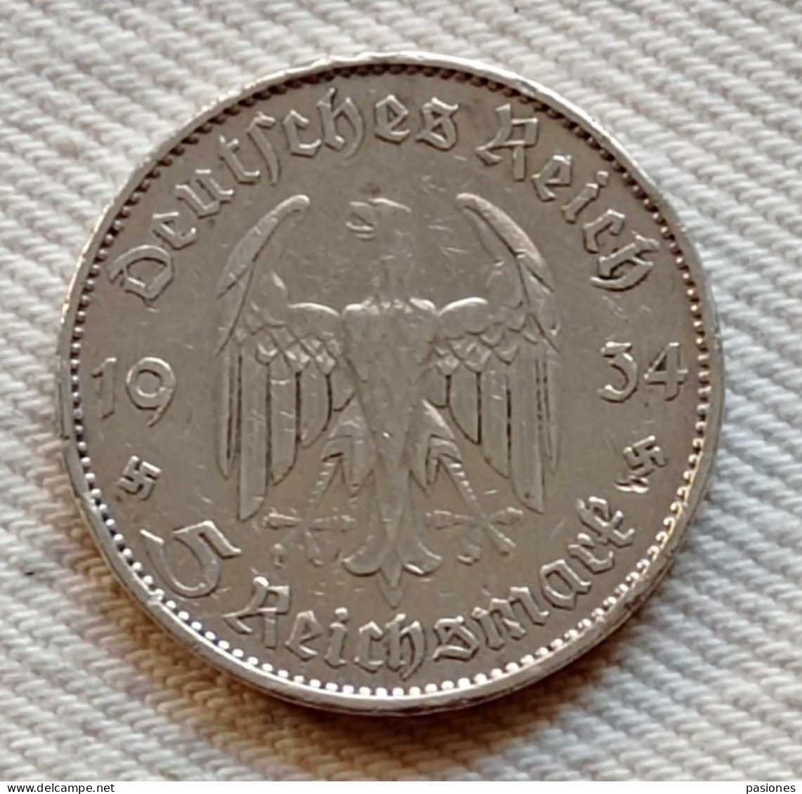 Germania 5 Reichsmark 1934E - 5 Reichsmark