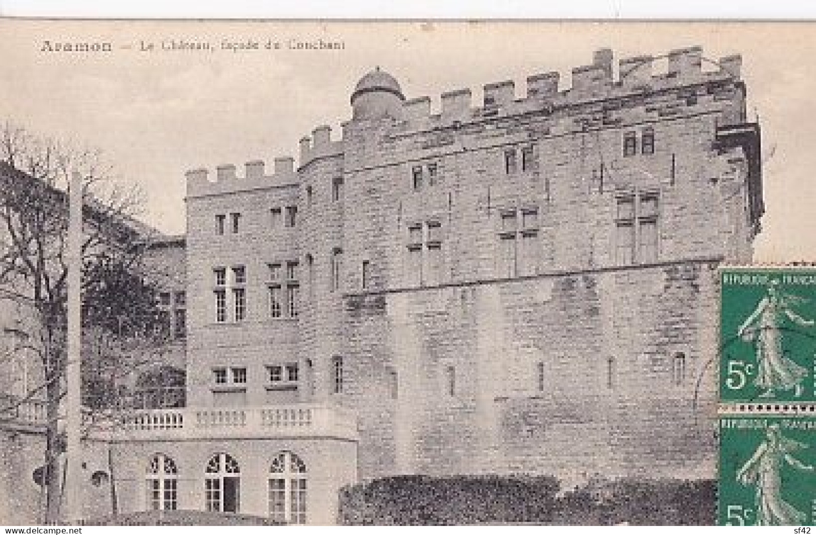 ARAMON               LE CHATEAU. FACADE DU COUCHANT - Aramon