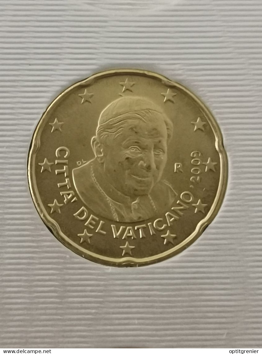 20 CENTS EURO 2009 VATICAN ISSUE DU COFFRET / VATICANO EUROS - Vaticano (Ciudad Del)