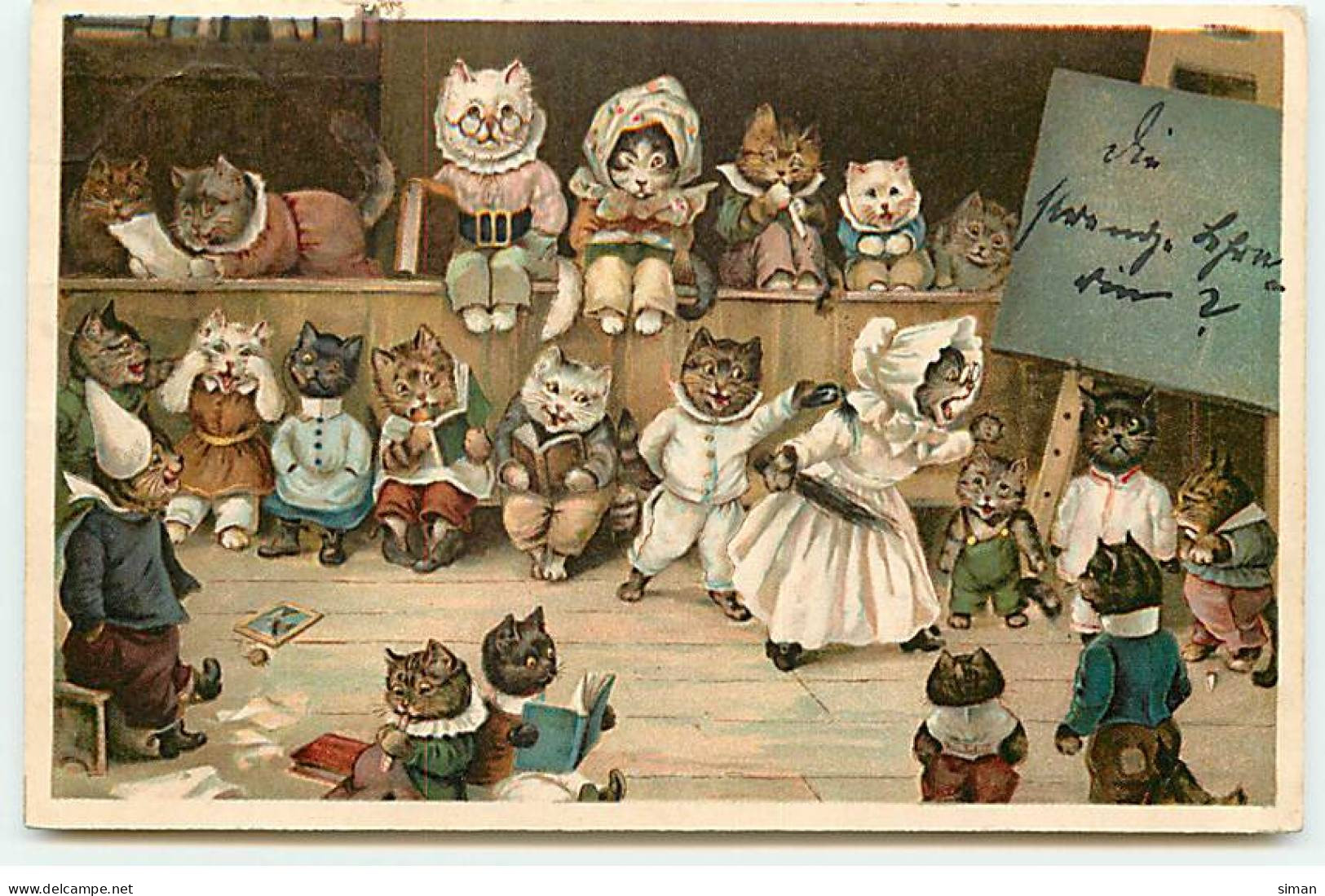 N°23114 - Louis Wain - Ecole De Chats - Wain, Louis