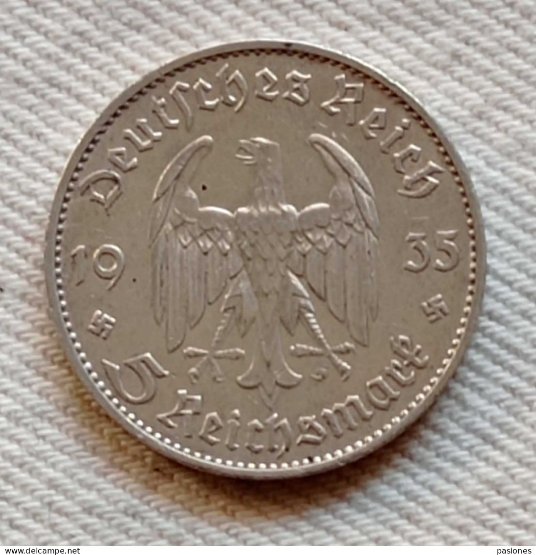 Germania 5 Reichsmark 1935F - 5 Reichsmark