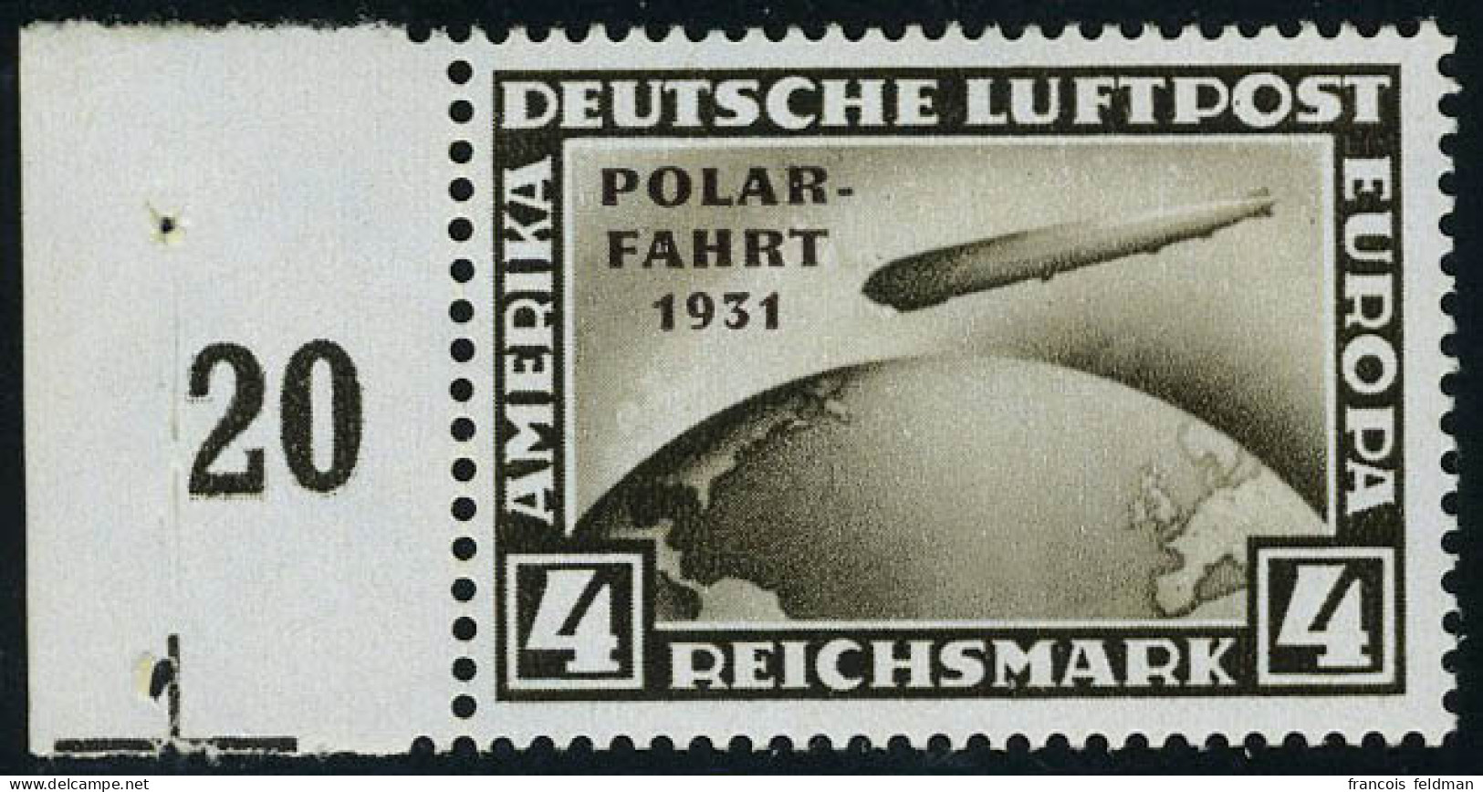 Neuf Sans Charnière N° 40/2, La Série Polar Fahrt 1931 Bdf Superbe - Autres & Non Classés