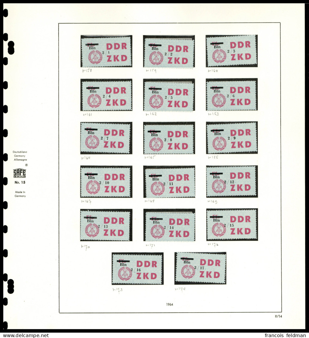 Neuf Sans Charnière N° 46/60. La Série Complète De 84 Valeurs. Michel 46/60. T.B. Rare. - Otros & Sin Clasificación