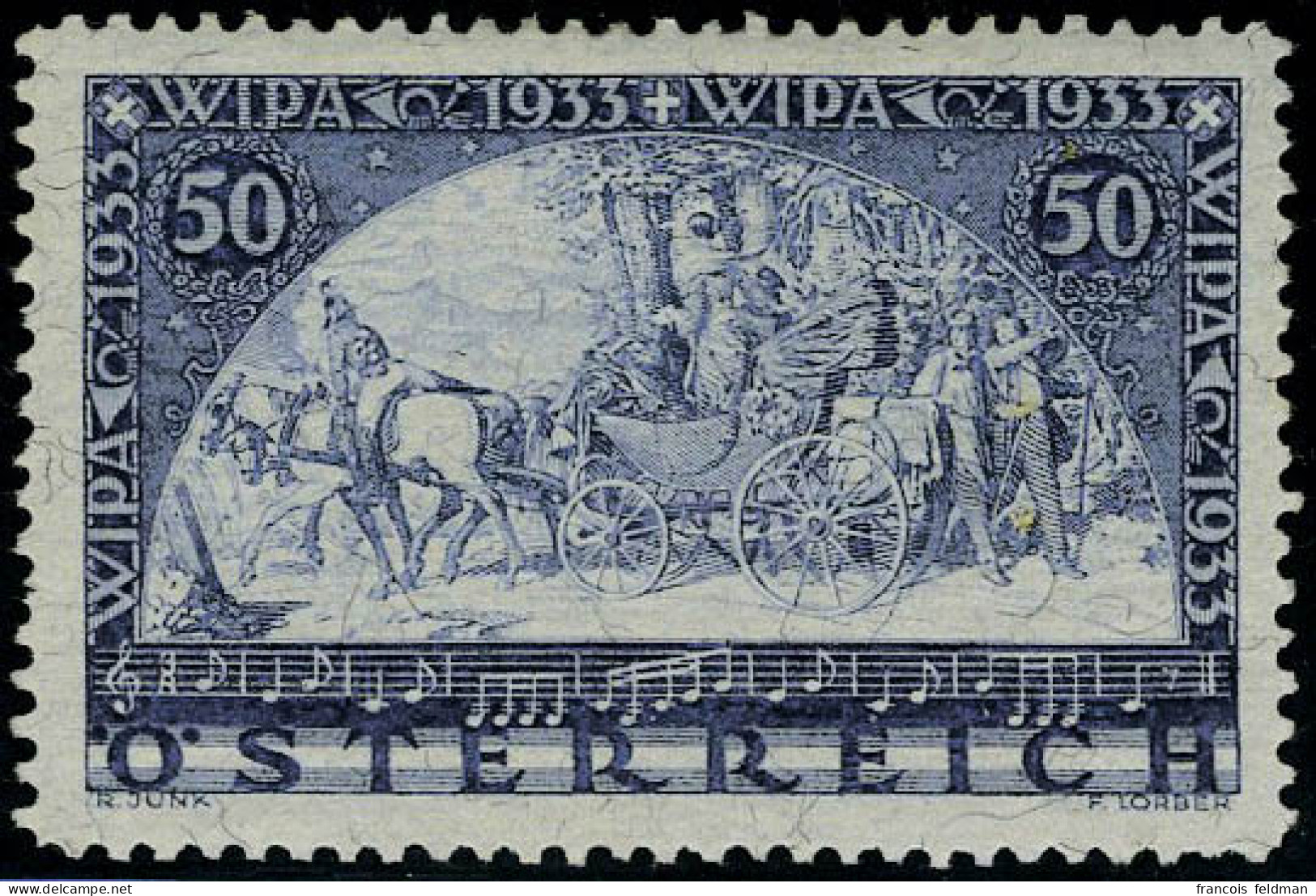 Neuf Sans Charnière N° 430a, Expo WIPA, Avec Fils De Soie, 1 Dent Courte Sinon T.B. - Andere & Zonder Classificatie