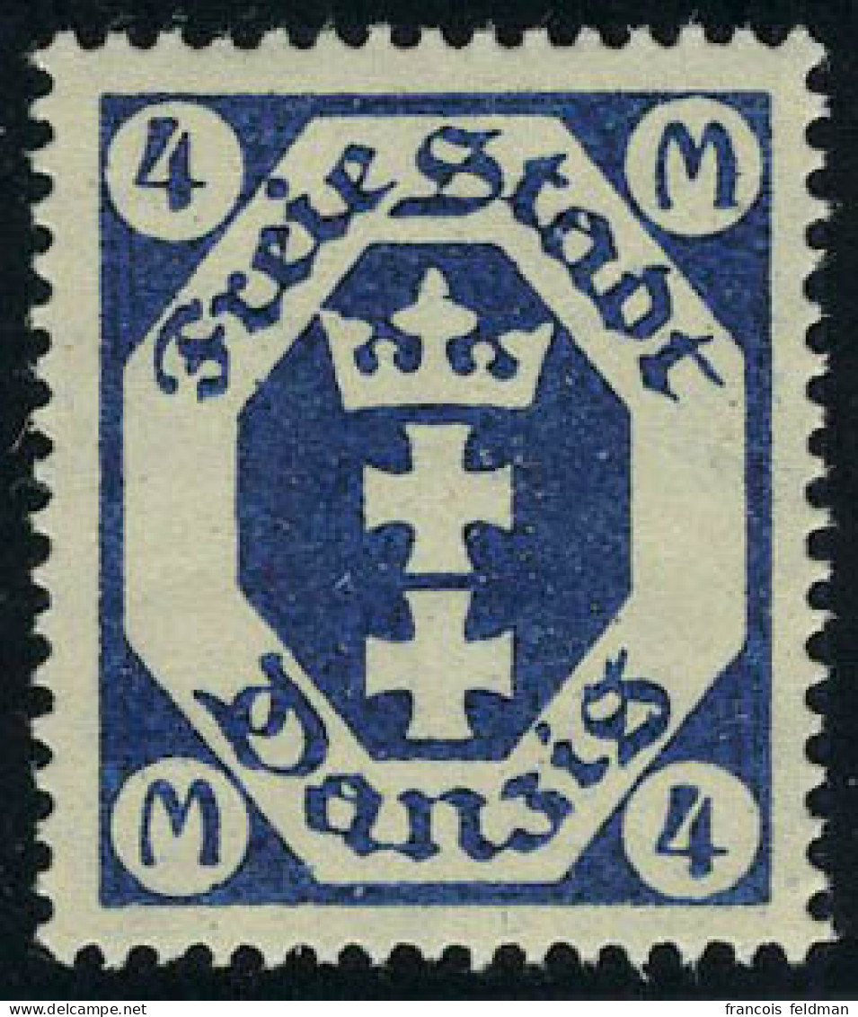 Neuf Sans Charnière N° 94, 4m Bleu Sans Teinte De Fond, Michel 123 YF - Other & Unclassified