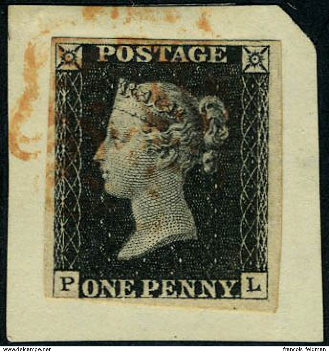 Fragment N° 1, 1 Penny Noir PL, OBL S/ Fragment, TB - Other & Unclassified