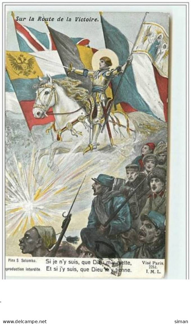 N°4168 - S. Solomko - Sur La Route De La Victoire - Jeanne D'Arc - Edition Croix Rouge Française - Solomko, S.