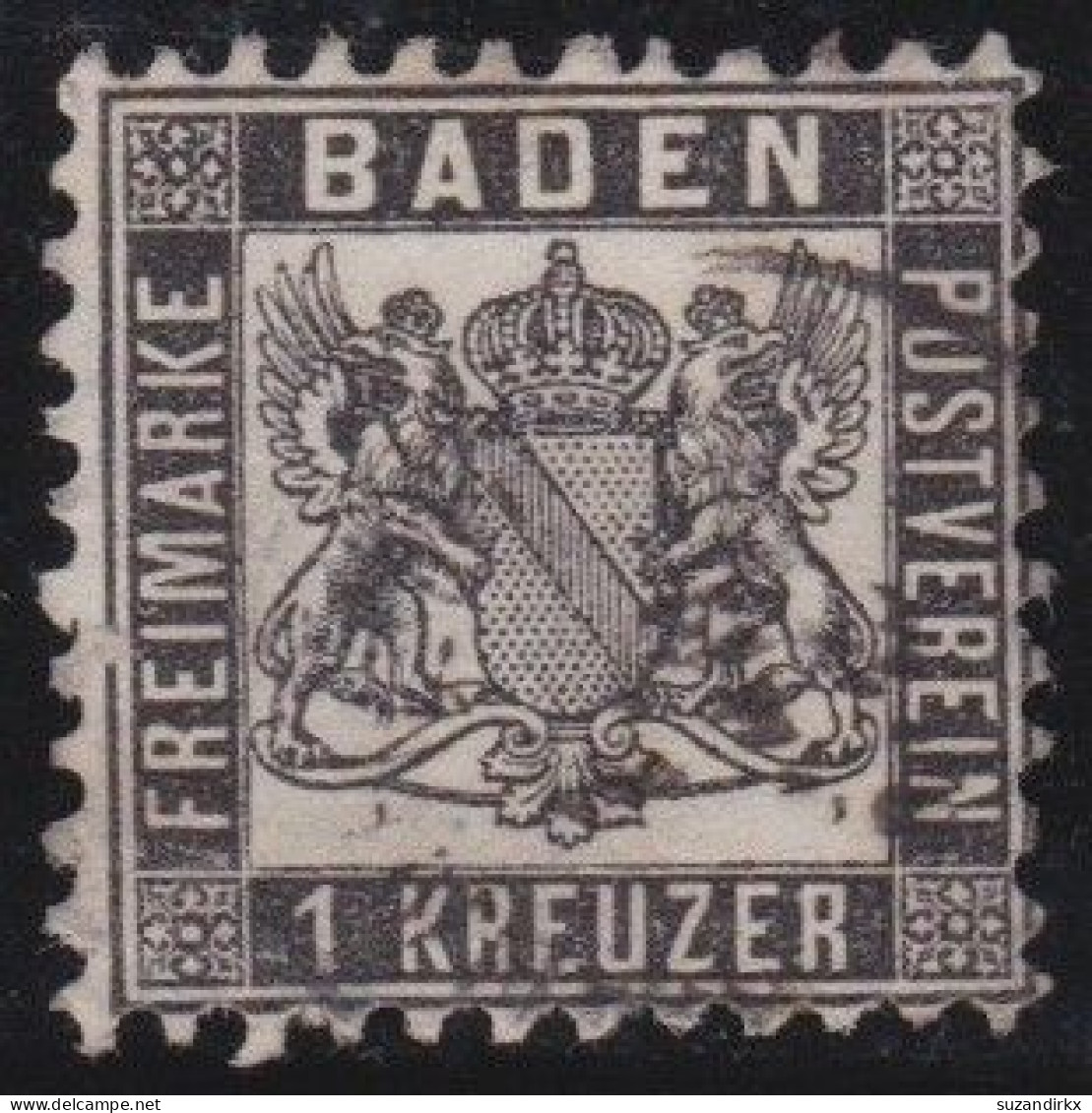 Baden     -     Michel   -  17a        -    O     -    Gestempelt - Used
