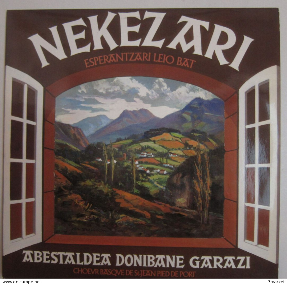 LP/  Nekez Ari - Esperantzari Leio Bat / Choeur Basque De St. Jean De Pied De Port - Musiche Del Mondo