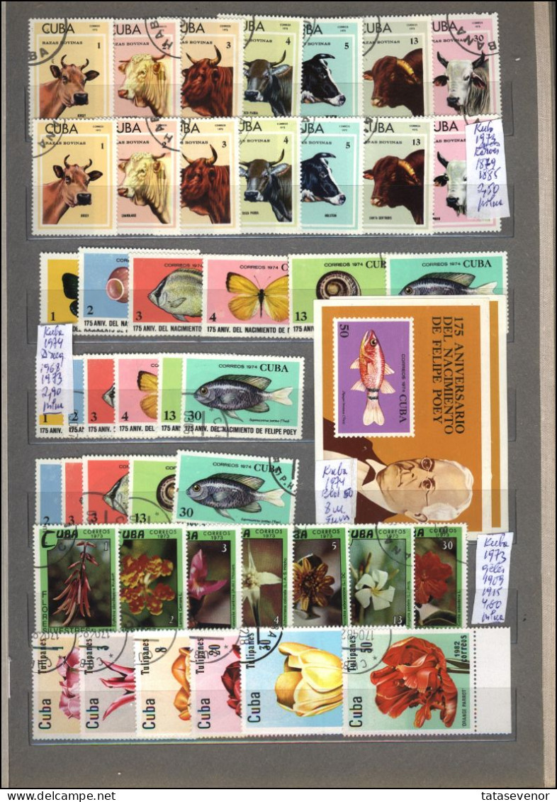 CUBA stamps sellection P topical lot