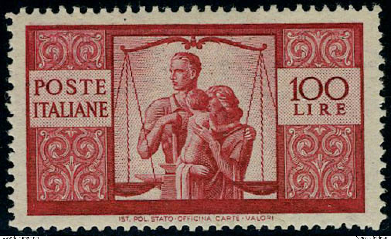 Neuf Sans Charnière N° 503, 100L Rouge, TB - Other & Unclassified