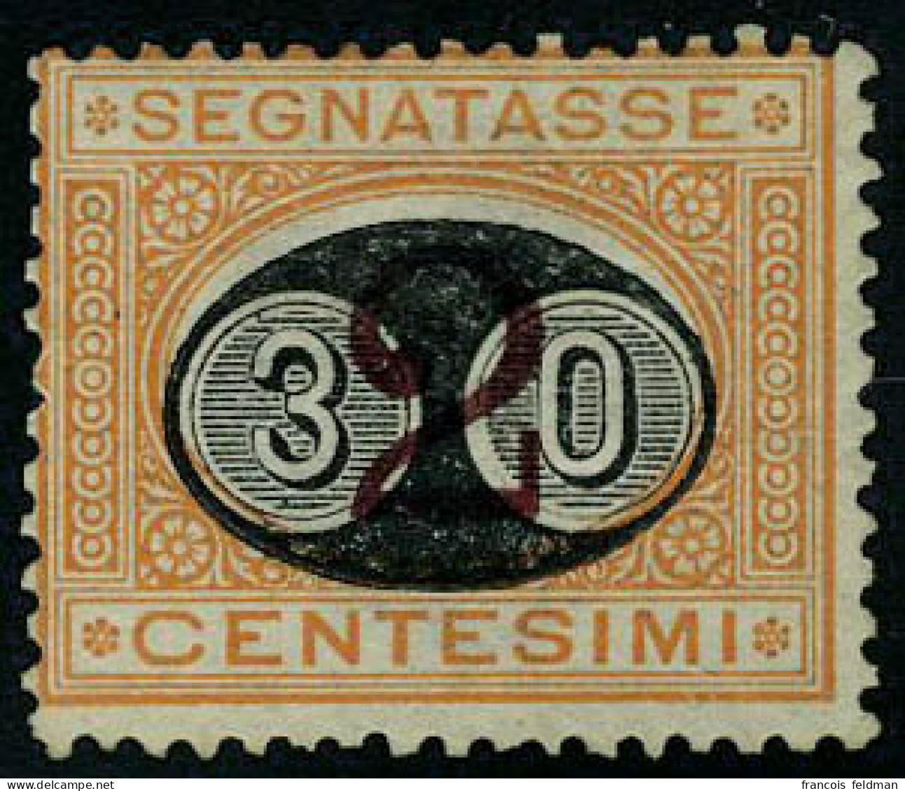 Neuf Avec Charnière N° 24, 30 S/2 Orange, Tb, Signé Diéna - Other & Unclassified